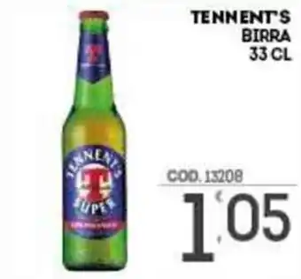Eurocash Tennent's Birra 33 cl offerta