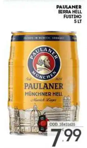 Eurocash Paulaner Birra Hell Fustino 5 lt offerta