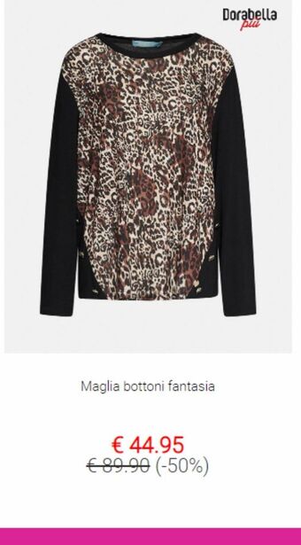 Dorabella Maglia bottoni fantasia offerta