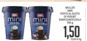 Supermercati Piccolo Muller Mini Pepite Al Gusto Di Yogurt Bianco/Nocciola 100 g offerta