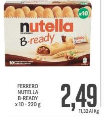 Supermercati Piccolo Ferrero Nutella B-Ready x 10 - 220 g offerta