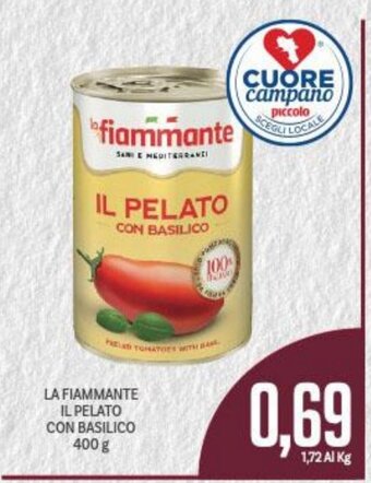 Supermercati Piccolo La Fiammante IL Pelato Con Basilico 400 g offerta