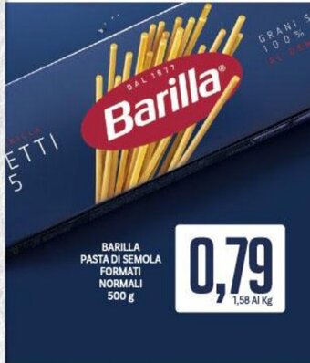 Supermercati Piccolo Barilla Pasta Di Semola Formati Normali 500 g offerta