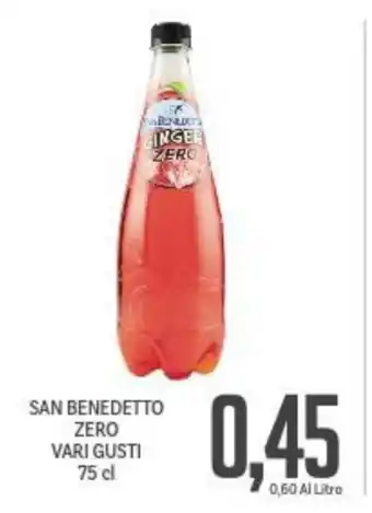 Supermercati Piccolo San Benedetto Zero Vari Gusti 75 cl offerta