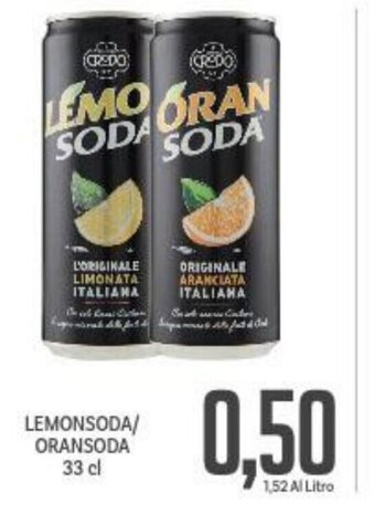 Supermercati Piccolo Lemonsoda / Oransoda 33 cl offerta