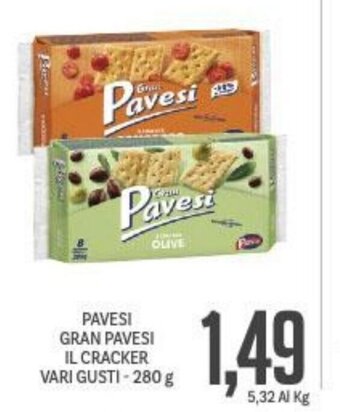 Supermercati Piccolo Pavesi Gran Pavesi IL Cracker Vari Gusti - 280 g offerta