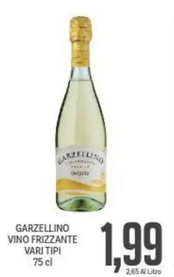 Supermercati Piccolo Garzellino Vino Frizzante Vari Tipi 75 cl offerta