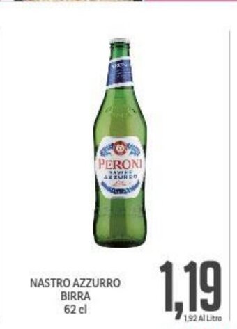 Supermercati Piccolo Nastro Azzurro Birra 62 cl offerta