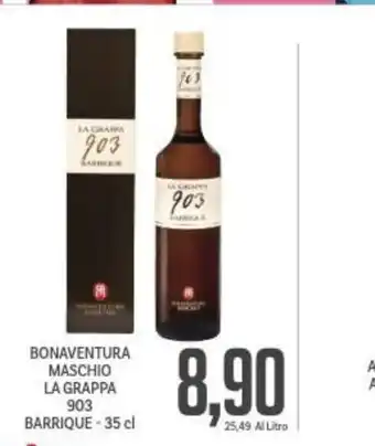 Supermercati Piccolo Bonaventura Maschio La Grappa 903 Barrique - 35 cl offerta