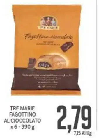 Supermercati Piccolo Tre Mare Fagottino Al Cioccolato x 6 - 390 g offerta