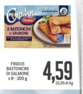 Supermercati Piccolo Findus Bastoncini Di Salmone x 8 - 200 g offerta