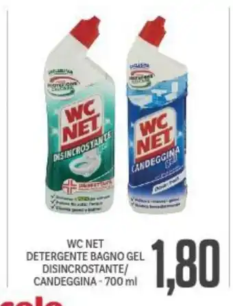 Supermercati Piccolo WC Net Detergente Bagno Gel Disincrostante/ Candeggina - 700 ml offerta