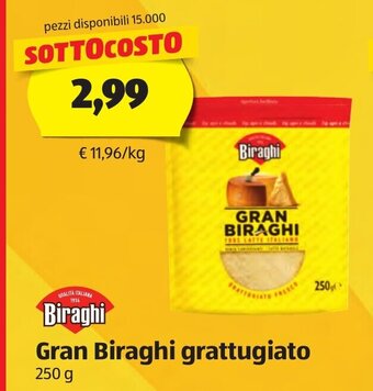 ALDI Biraghi Gran Biraghi grattugiato 250 g offerta