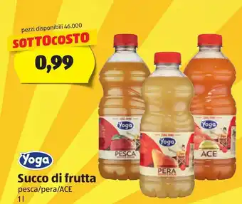 ALDI Yoga Succo di frutta pesca/pera/ACE 1 L offerta