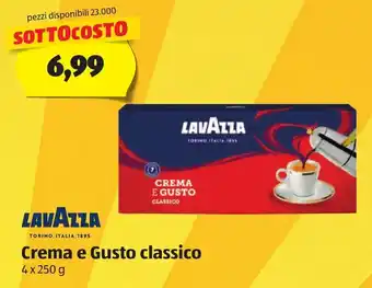 ALDI Lavazza Crema e Gusto classico 4x250 g offerta