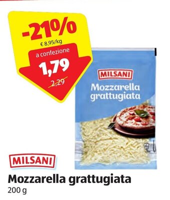 ALDI Milsani Mozzarella grattugiata 200 g offerta