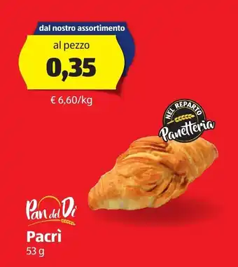 ALDI Pan del Di Pacrì 53 g offerta