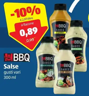 ALDI BBQ Salse gusti vari 300 ml offerta