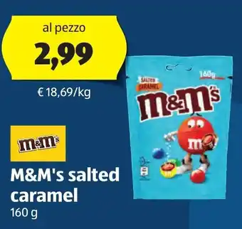 ALDI M&M's salted caramel 160 g offerta