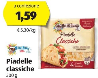 ALDI Mulino Bianco Piadelle Classiche 300 g offerta