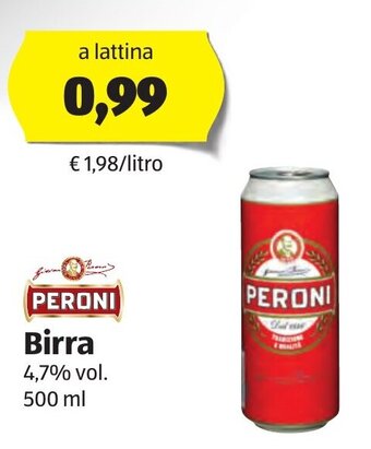 ALDI Peroni Birra 500 ml offerta
