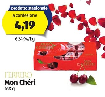ALDI Ferrero Mon Chéri 168 g offerta