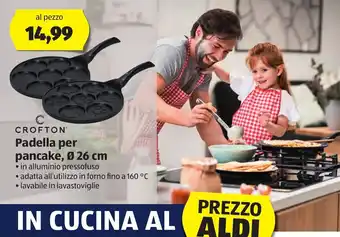 ALDI C Crofton Padella per pancake Ø 26 cm offerta