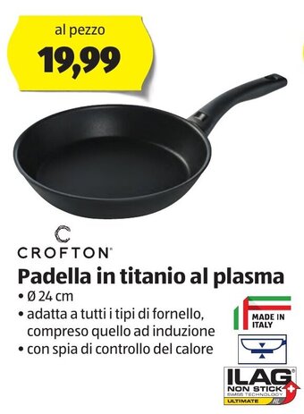 C Crofton Padella in titanio al plasma