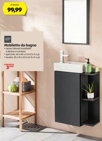 ALDI Living Style Mobiletto da bagno offerta