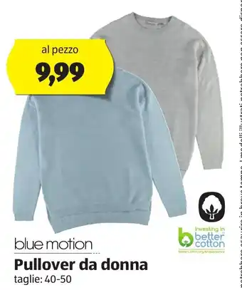 blue motion Pull over da donna 40-50