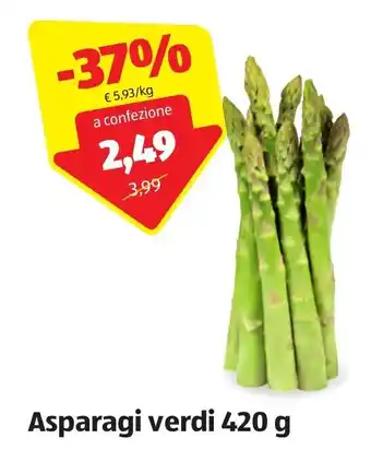 ALDI Asparagi verdi 420 g offerta