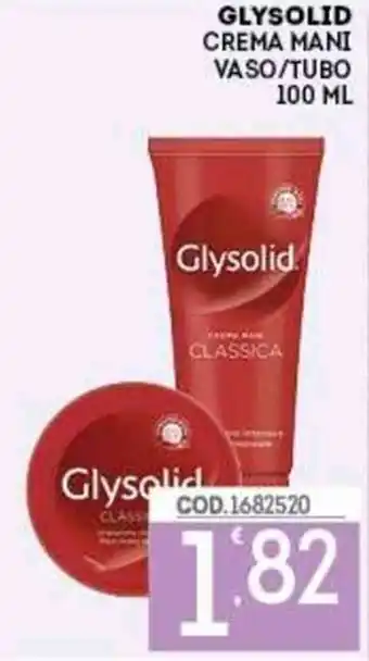 Eurocash Glysolid Crema Mani Vaso/Tubo 100 ml offerta
