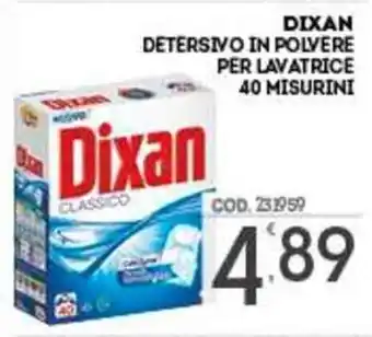 Dixan Detersivo in Polvere per Lavatrice 40 Misurini