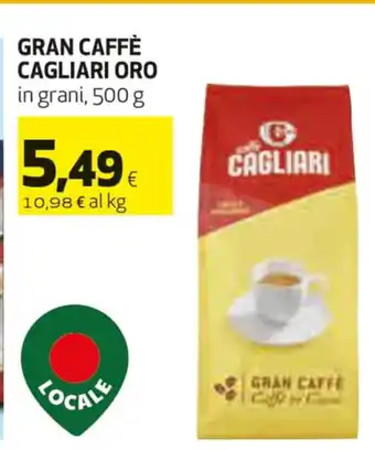 Gran Caffè Cagliari Oro in grani, 500 g