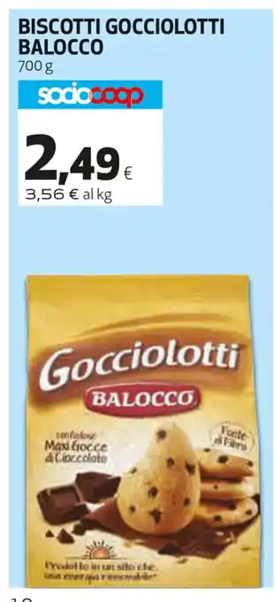 Extracoop Biscotti Gocciolotti Balocco 700 g offerta