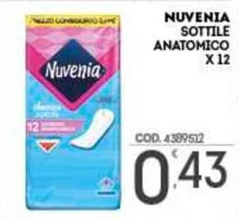 Eurocash Nuvenia Sottile Anatomico x 12 offerta