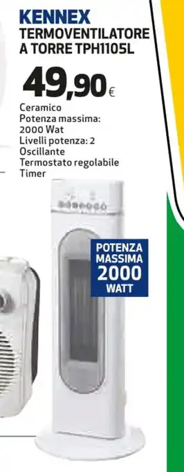 Extracoop Kennex Termoventilatore A Torre TPH1105L offerta