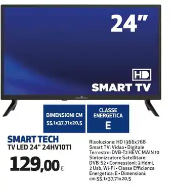 Extracoop Smart Tech TV Led 24" 24HV10T1 offerta