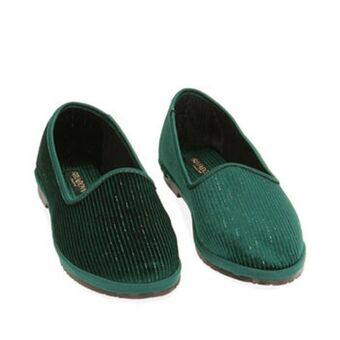 Slippers verdi in velluto