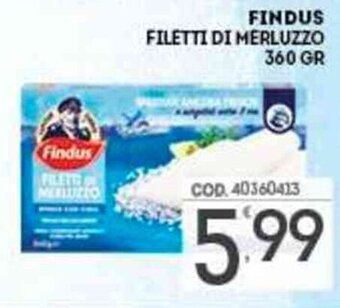 Eurocash Findus Filetti di Merluzzo 360 gr offerta