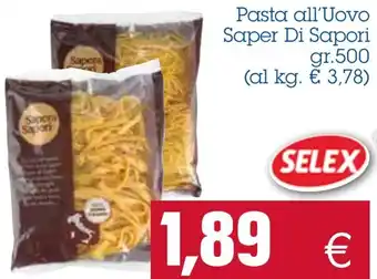 Saper Di Sapori Pasta all'Uovo gr. 500