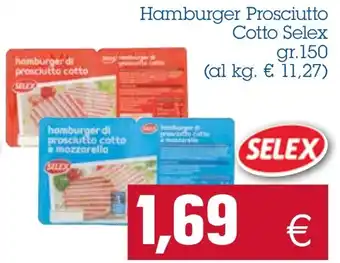 Selex Hamburger Prosciutto Cotto gr. 150