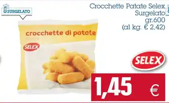 Selex Crocchette Patate Surgelato gr. 600