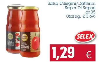 Saper Di Sapori Salsa Ciliegini/Datterini gr. 35