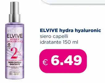 Acqua & Sapone Elvive hydra hyaluronic siero capelli idratante 150 ml offerta