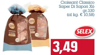 Saper Di Sapori Croissant Classico x6 gr. 330