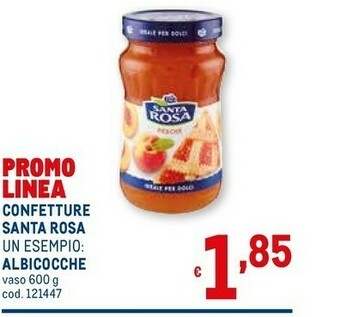 Metro Santa rosa Confettura Extra Di Albicocche 600 G(ml) offerta