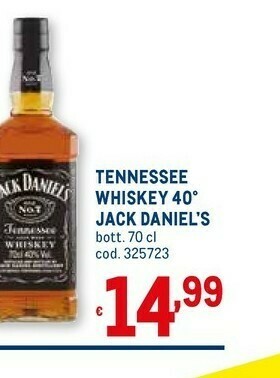 Metro Jack Daniels Tennessee Whiskey offerta