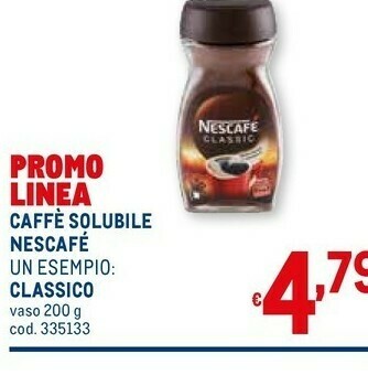 Metro Nescafé Caffè Solubile Classico offerta