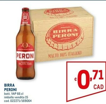 Metro Peroni Peroni - Birra offerta